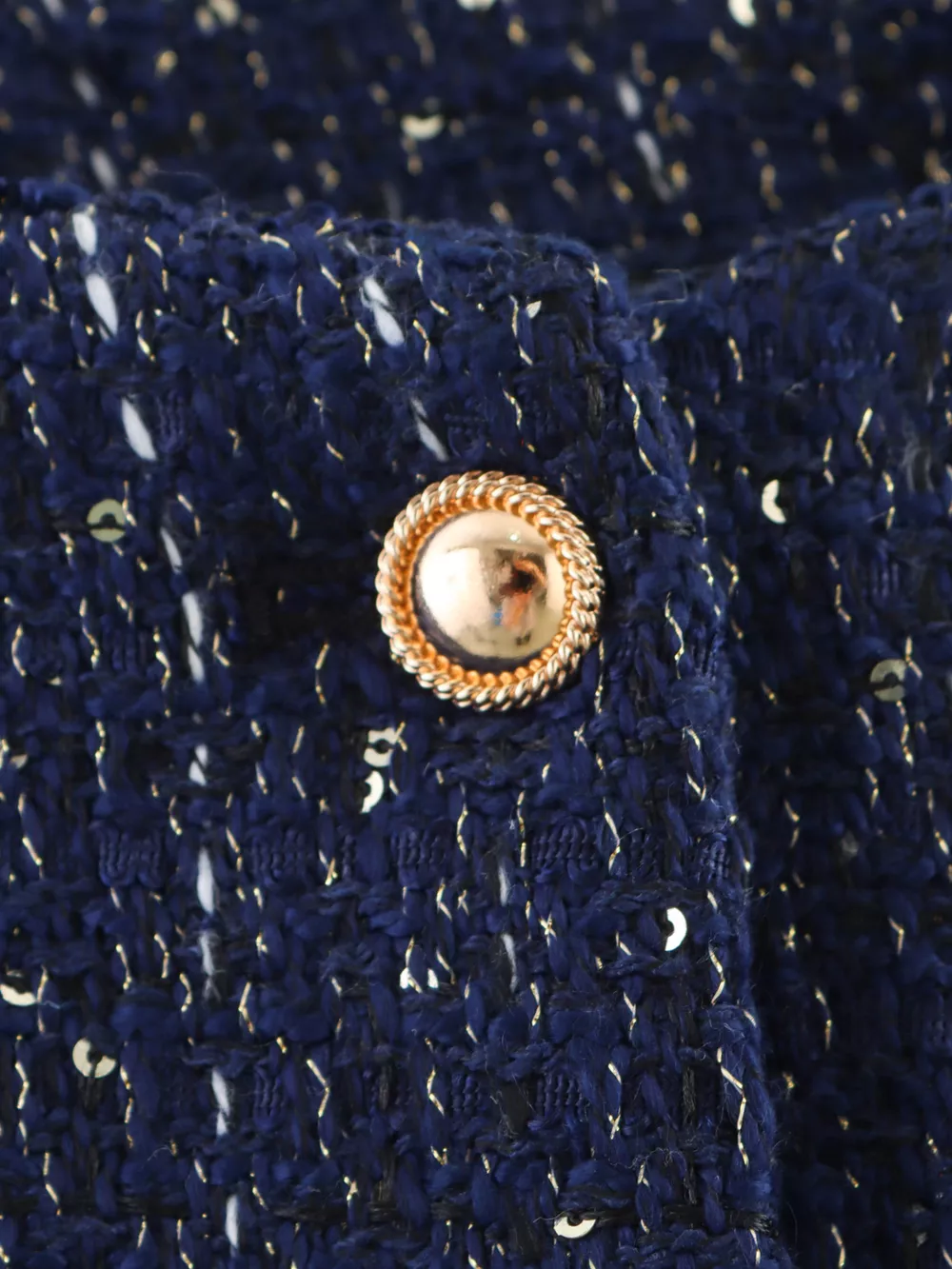 Tweed Button Up Cropped Outerwear, image 5