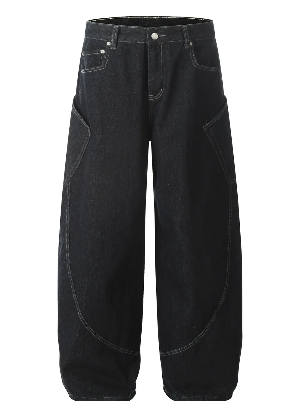 Men's Washed Wide Leg Baggy Jeans