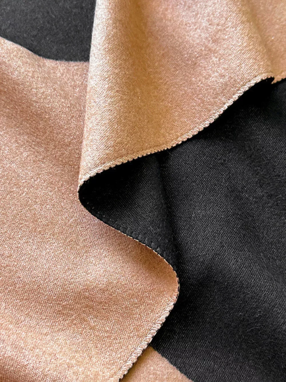 Color Block Raw Hem Scarf, image 7