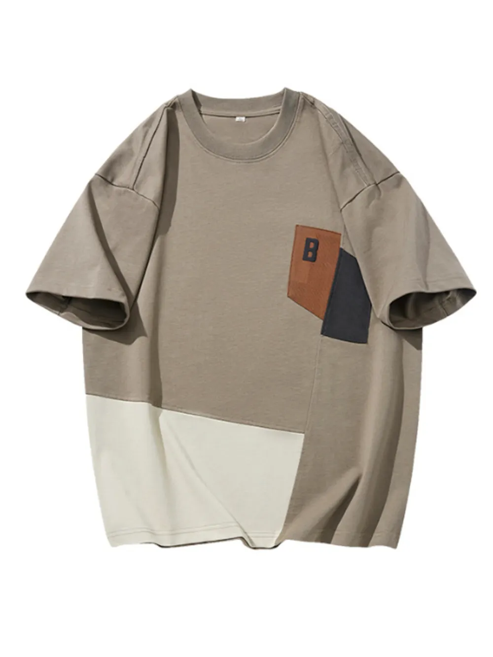 Men's Plus Size Round Neck Short Sleeve T-Shirt, image 7