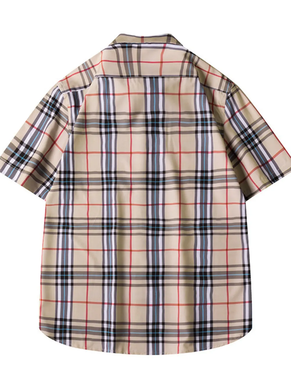 Men's Plus Size Classic Plaid Short Sleeve Shirt, image 3