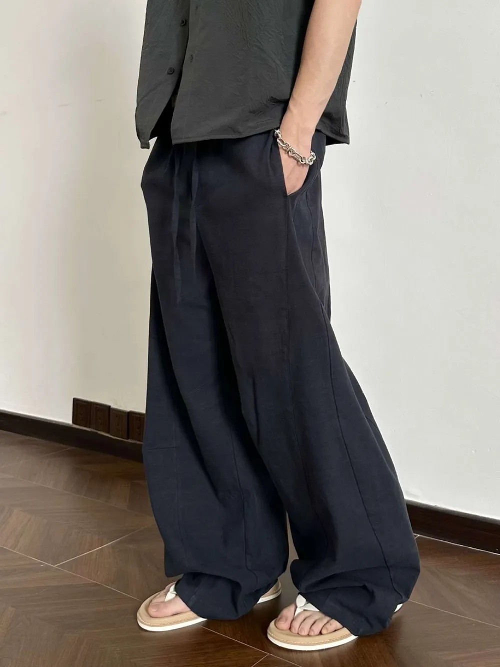 Men's Casual Wide Leg Pants, image 5