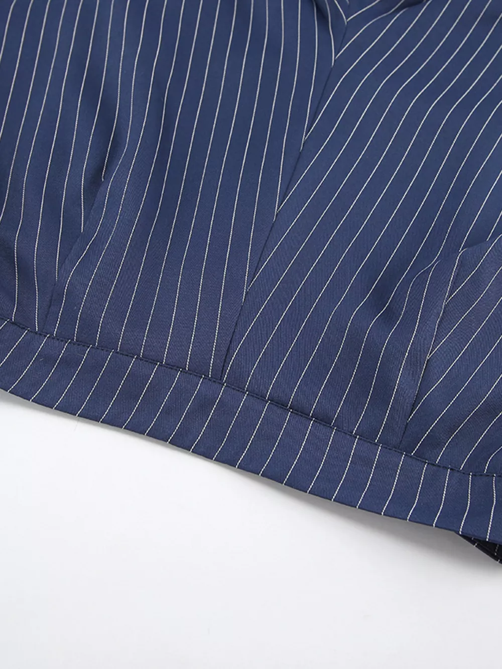 High-Waisted Pinstripe Wide-Leg Pants, image 10
