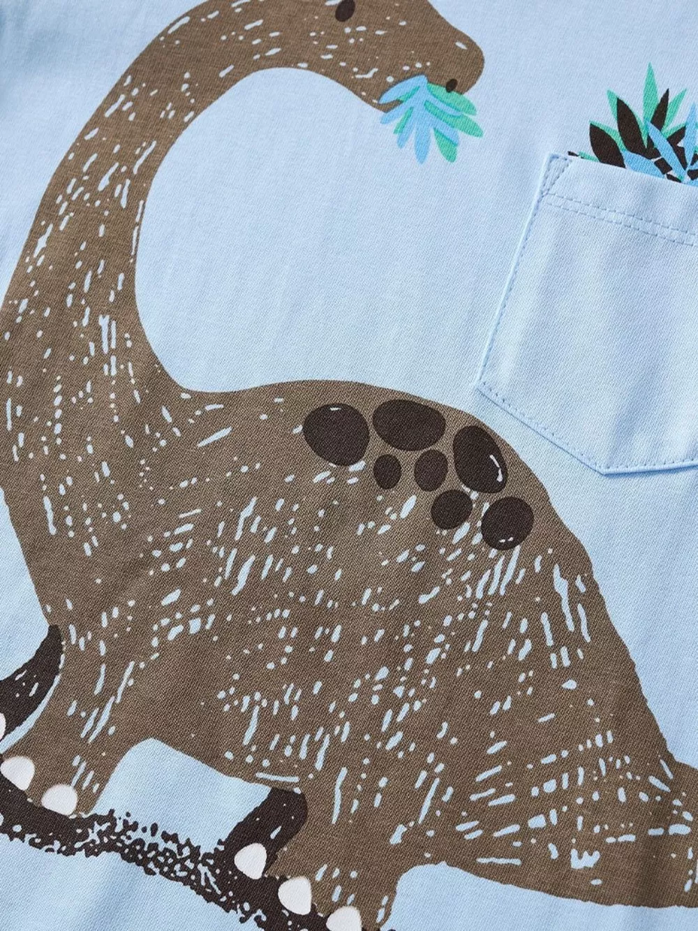 Children's Dinosaur Round Neck Top and Shorts Set, image 4