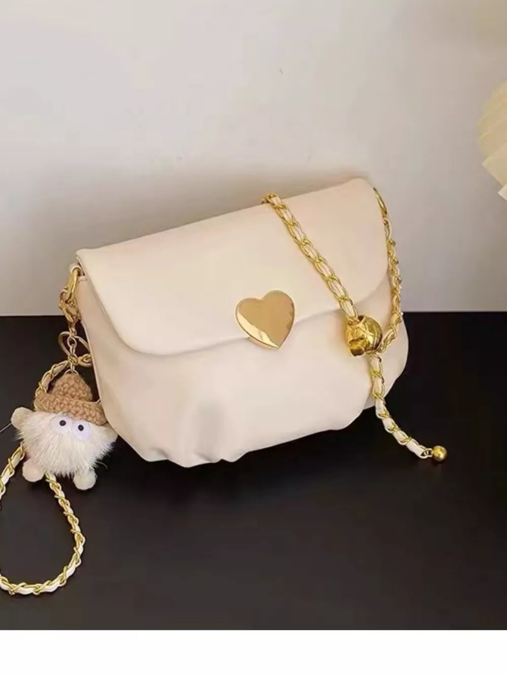 Heart Buckle Chain Crossbody Bag, image 2