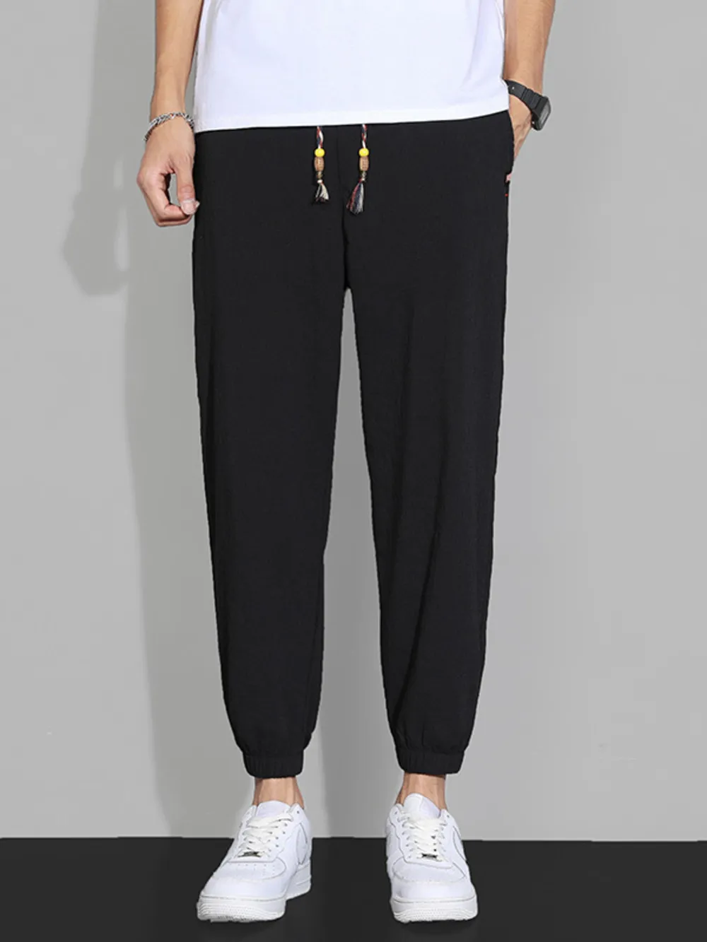 Men's Plus Size Casual Drawstring Joggers