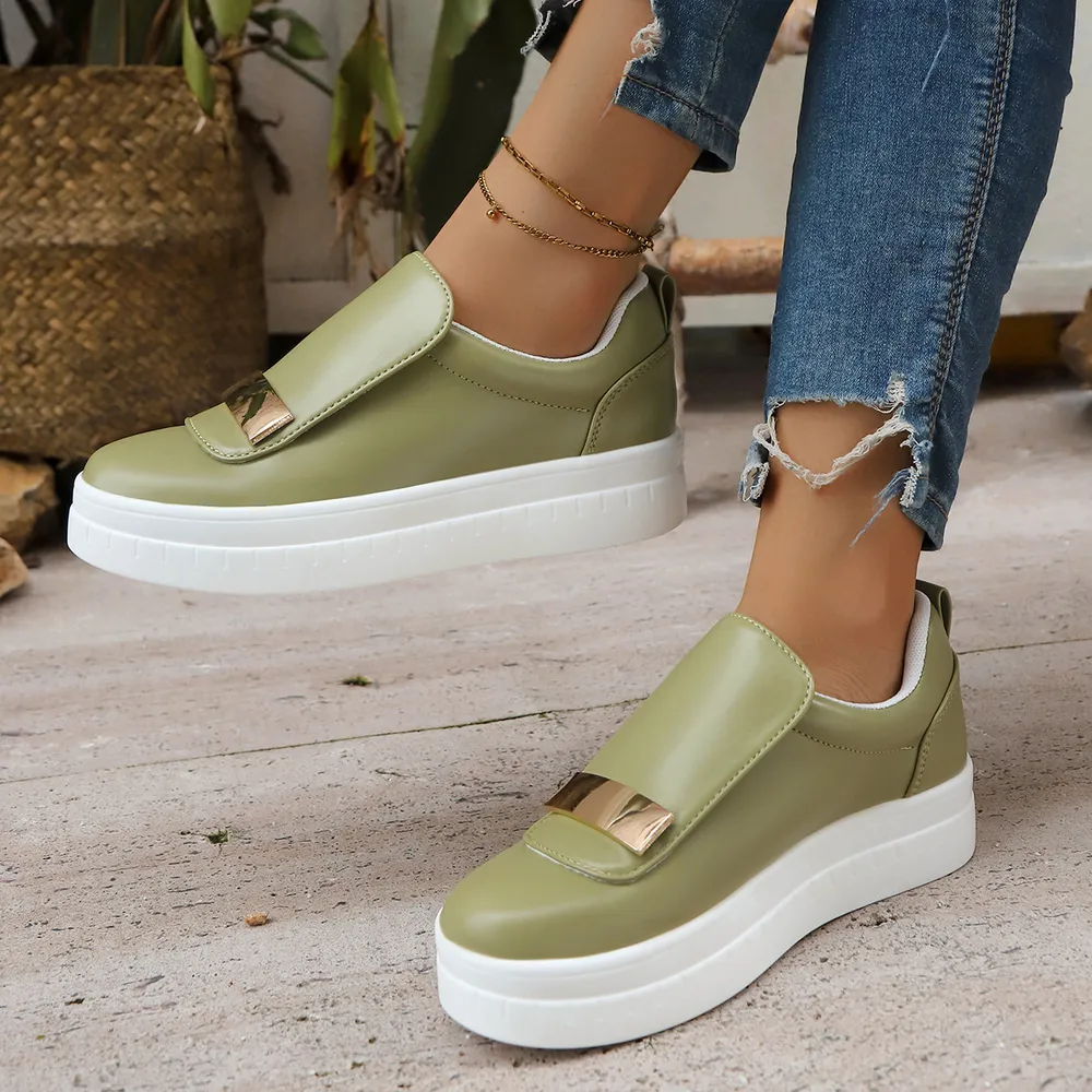 Round Toe Platform Loafers, image 3