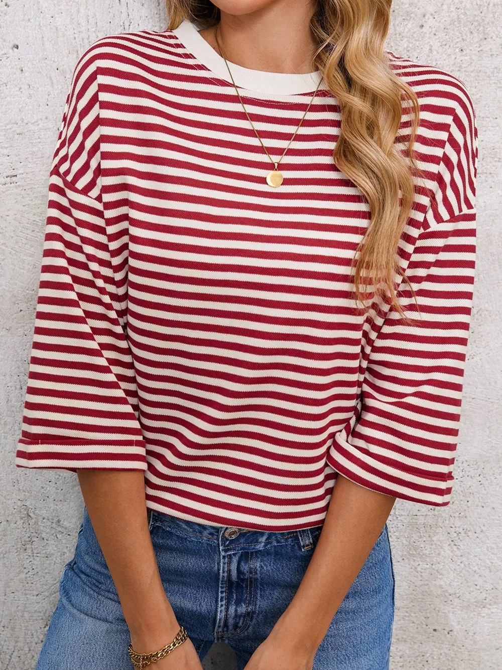 Striped Back Bow Tie T-Shirt, image 22