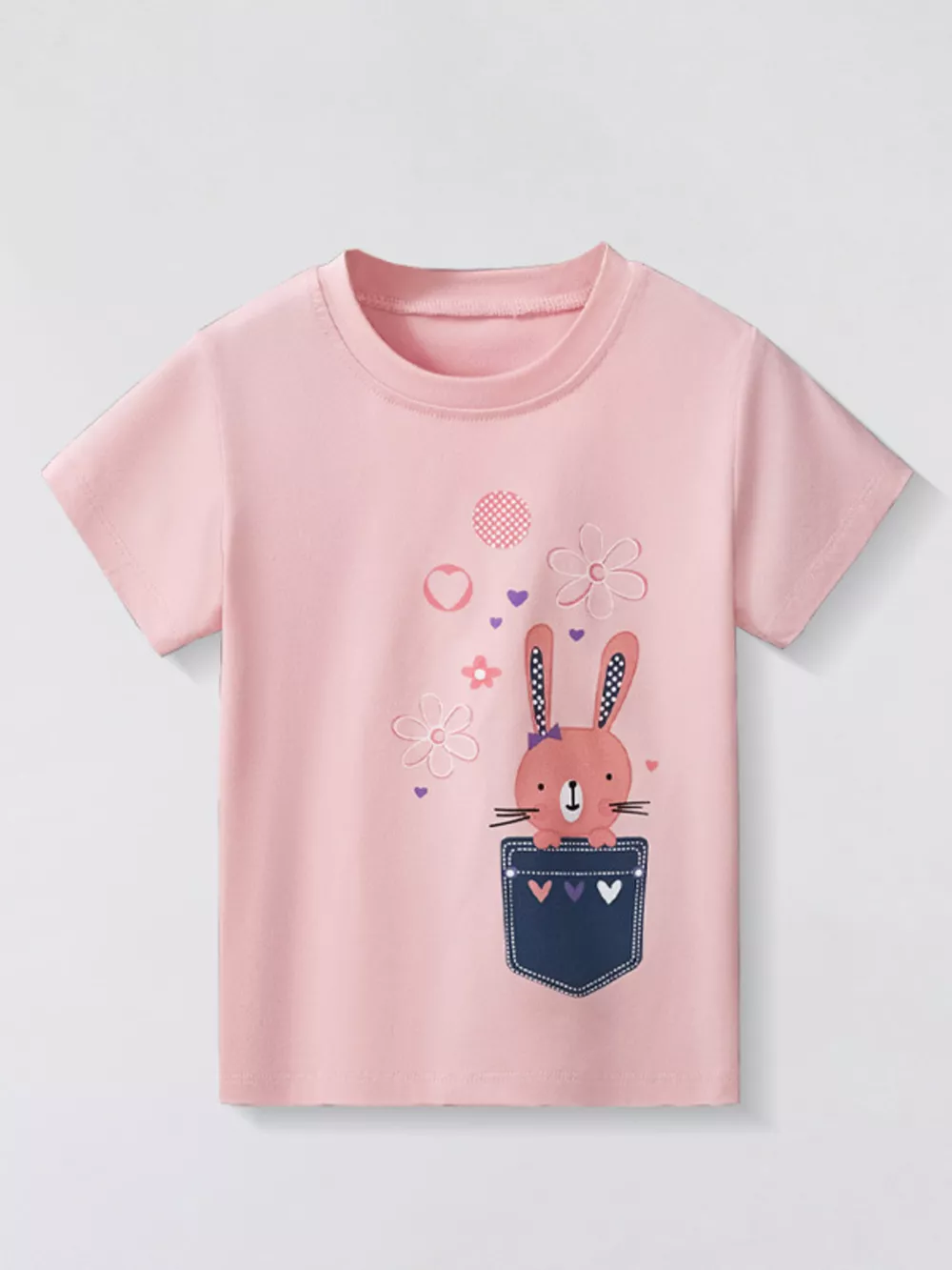 Children's Bunny Round Neck T-Shirt