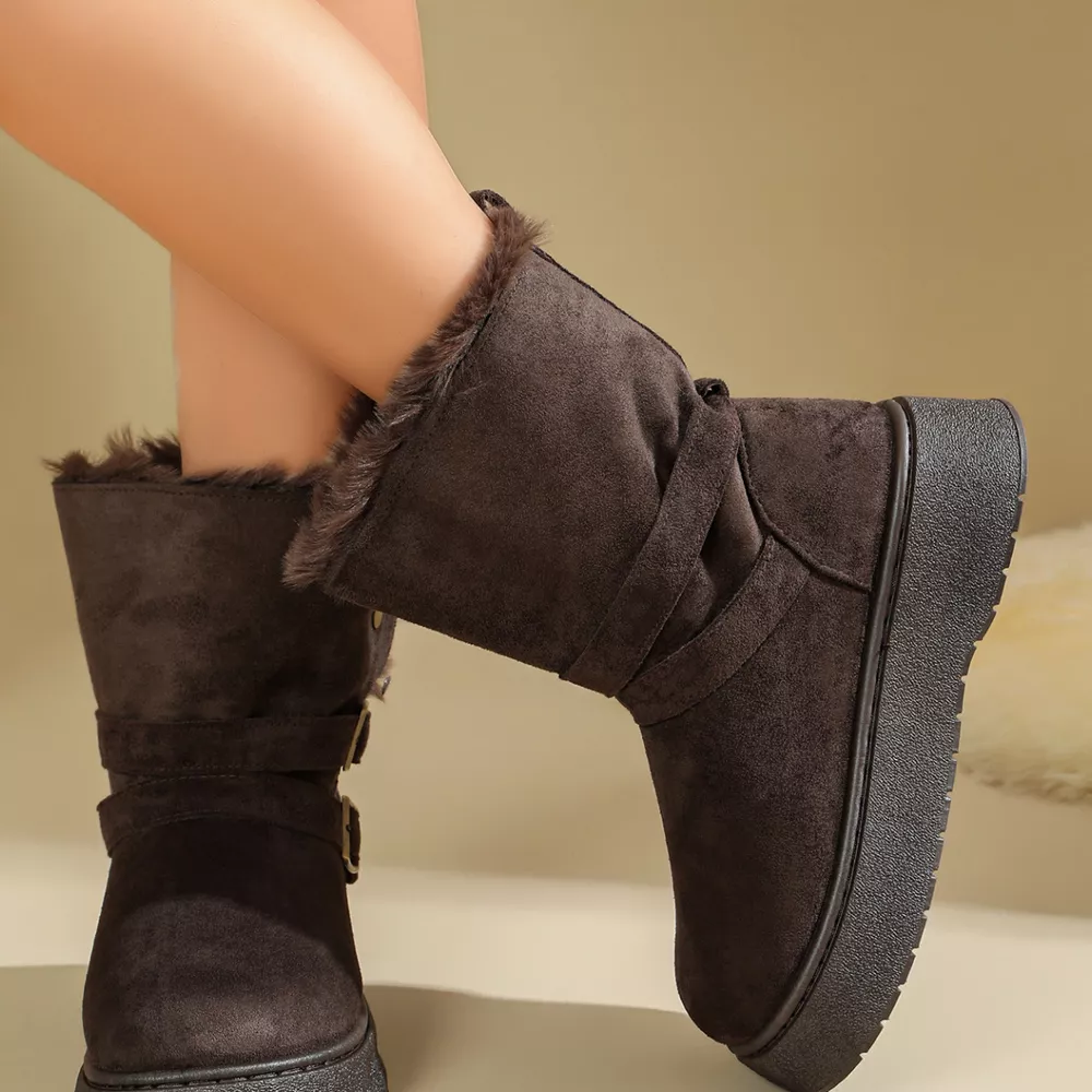 Round Toe Platform Boots, image 5