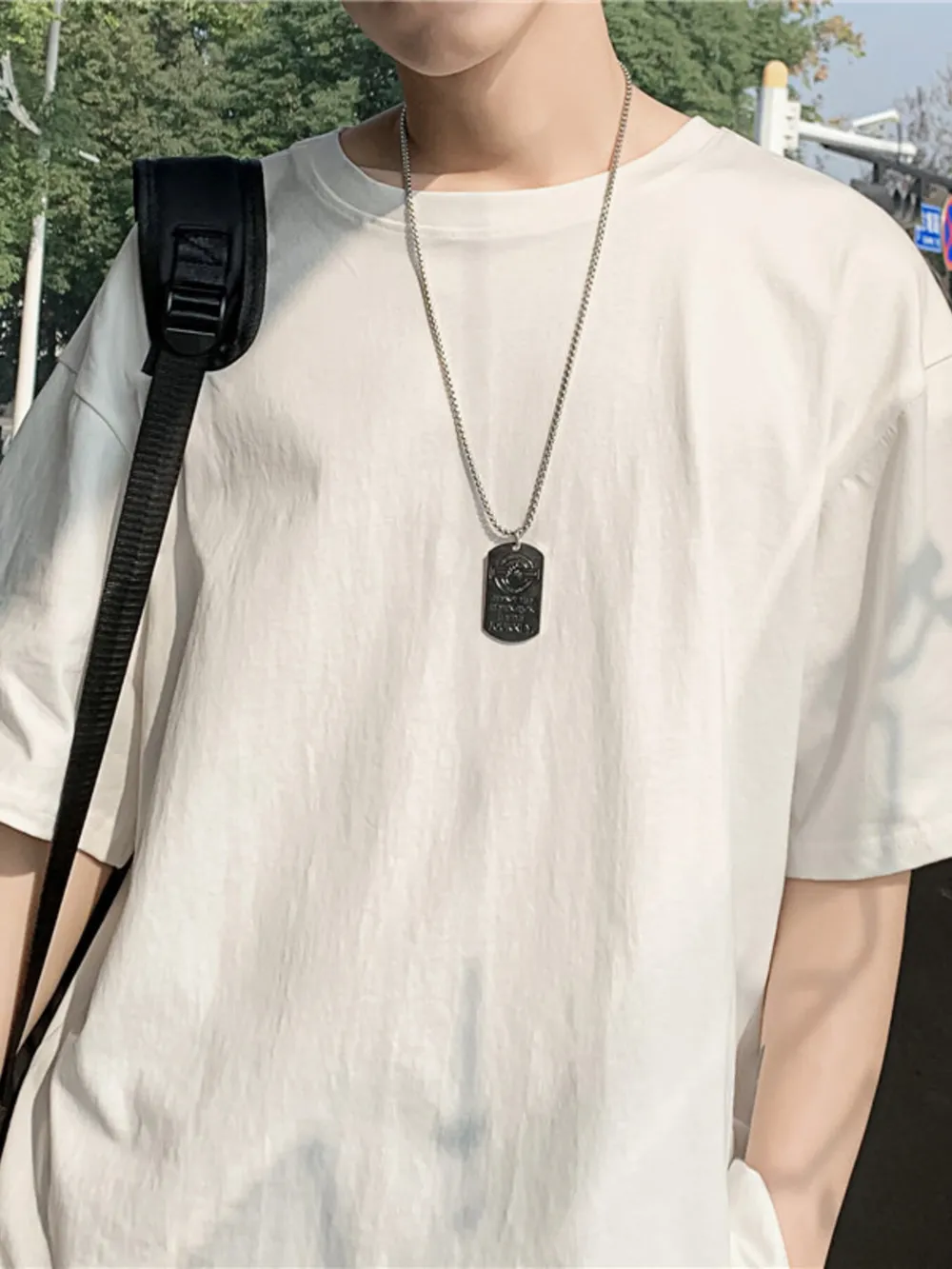 Men's Round Neck Short Sleeve T-Shirt, image 6