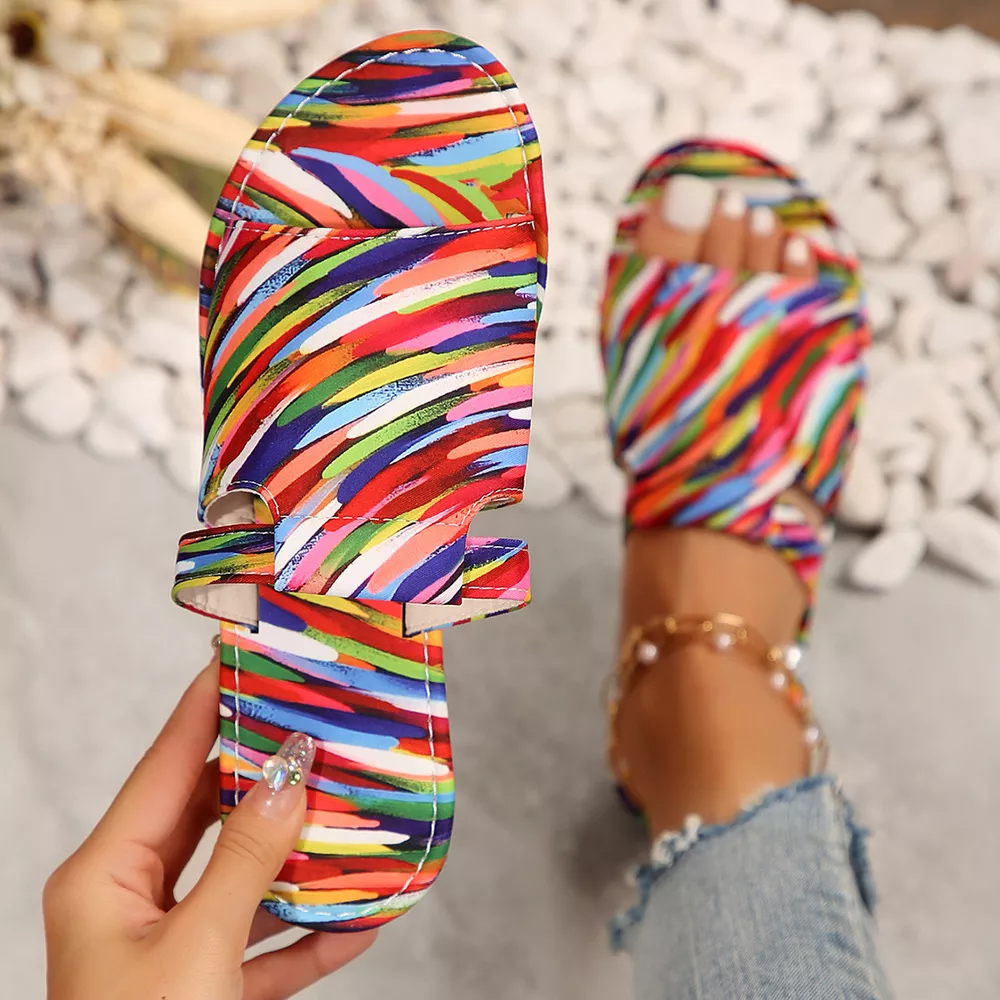 Open Toe Flats Sandals, image 7