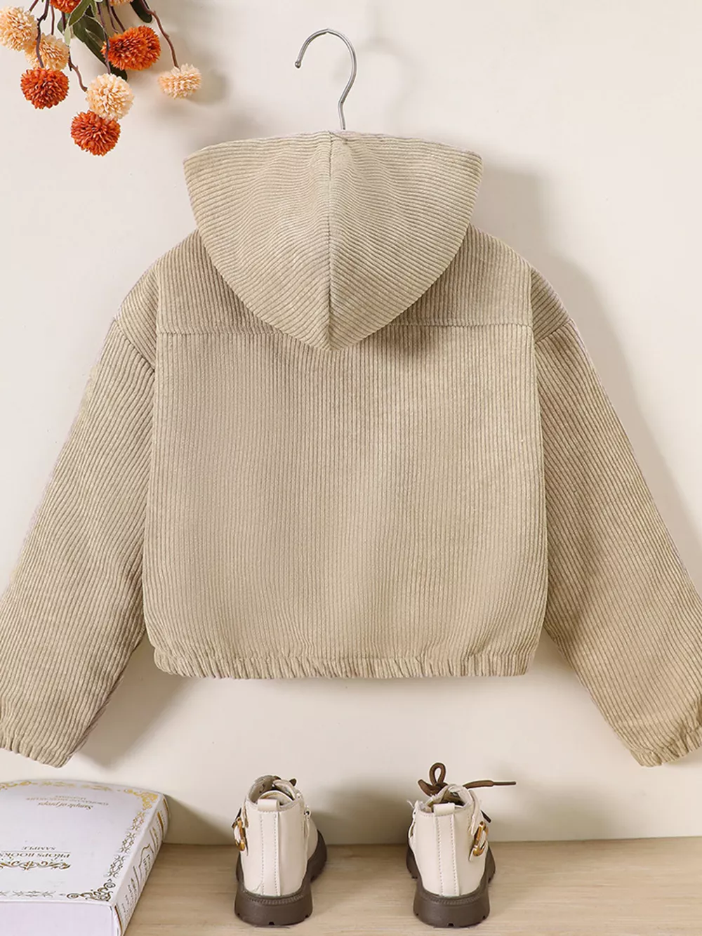 Children's Casual Corduroy Hooded Jacket, image 2