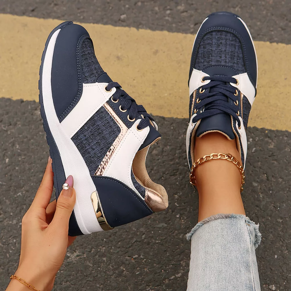 Round Toe Lace Up Sneakers, image 3