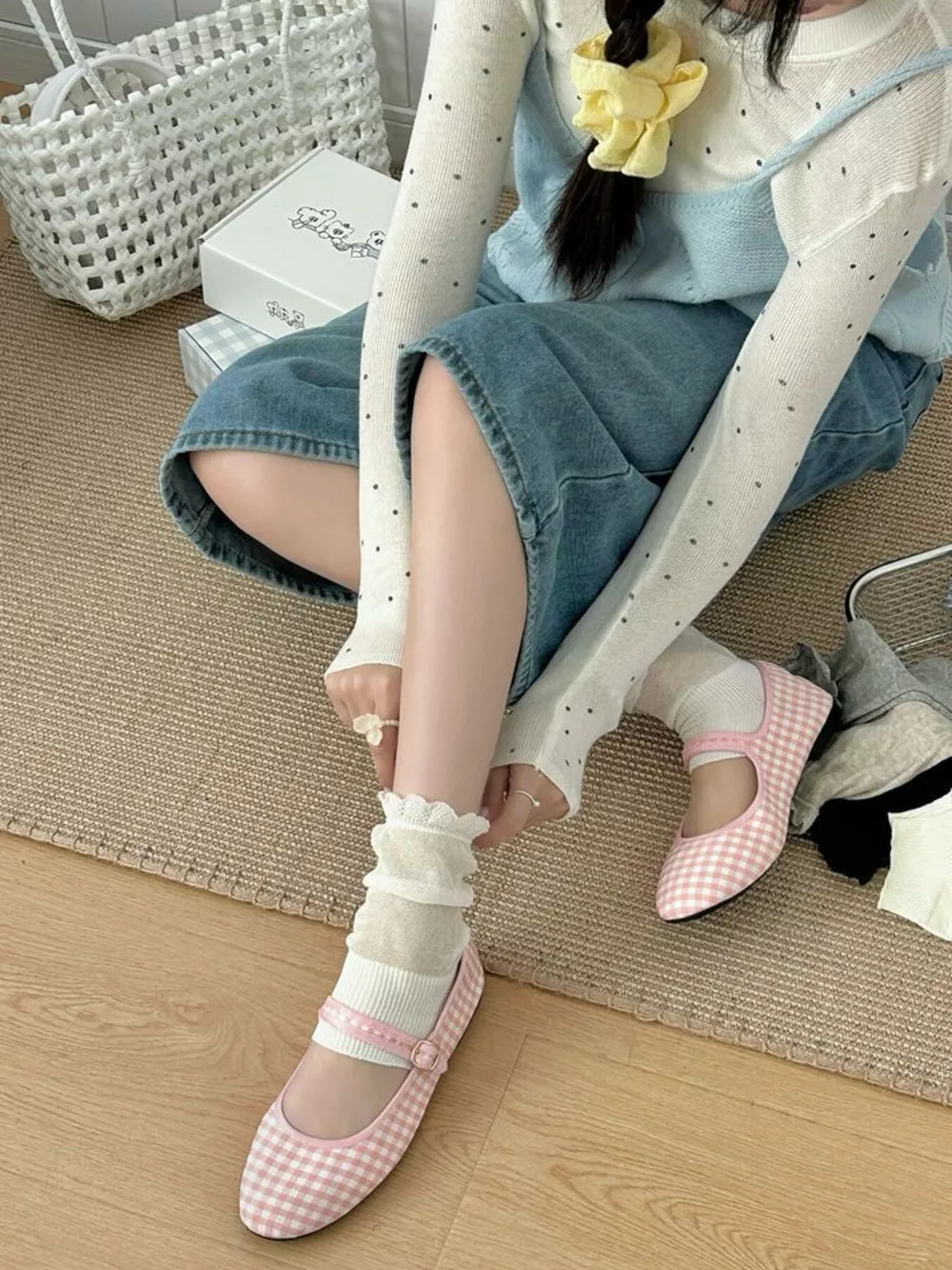 Knitted Half Sole Socks, image 2