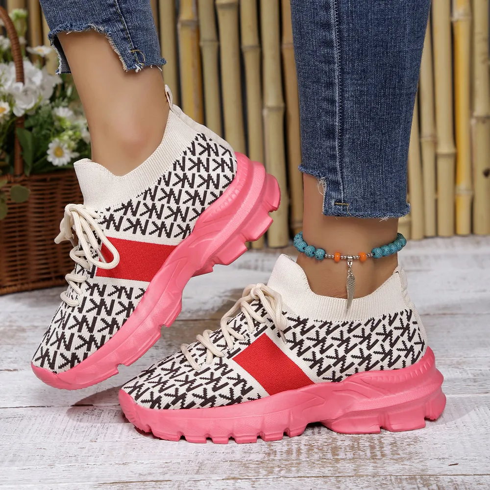 Round Toe Lace Up Sneakers, image 6