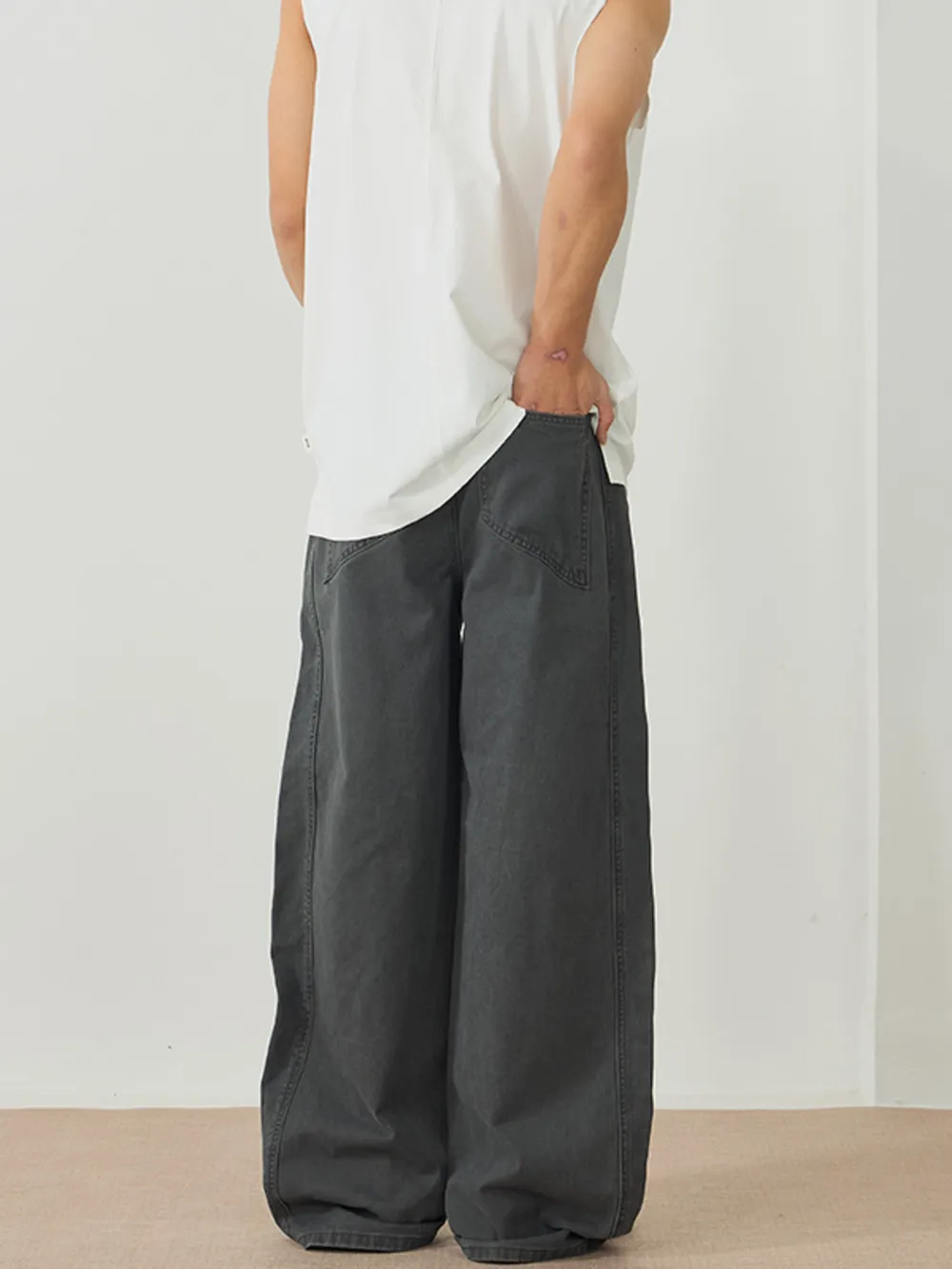Men's Wide Leg Pants, image 4