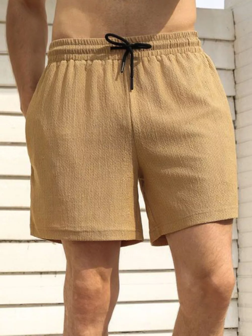 Men's Drawstring Shorts with Pockets, image 6