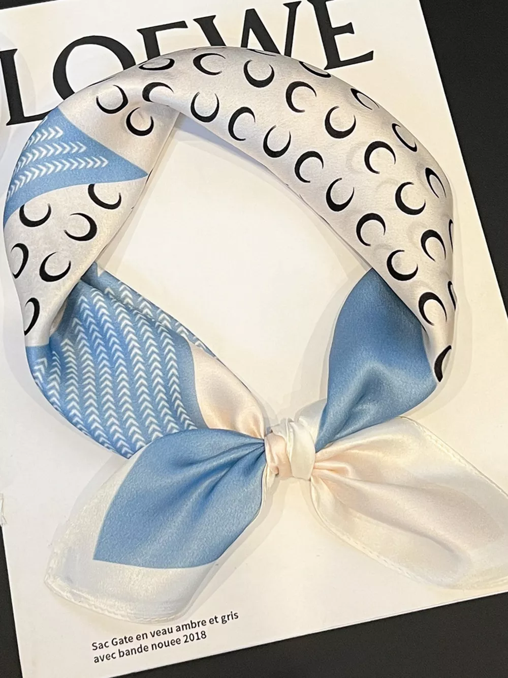 Printed Silk Square Scarf, image 7