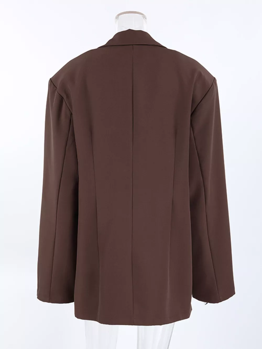 Double-Breasted Lapel Collar Blazer, image 8