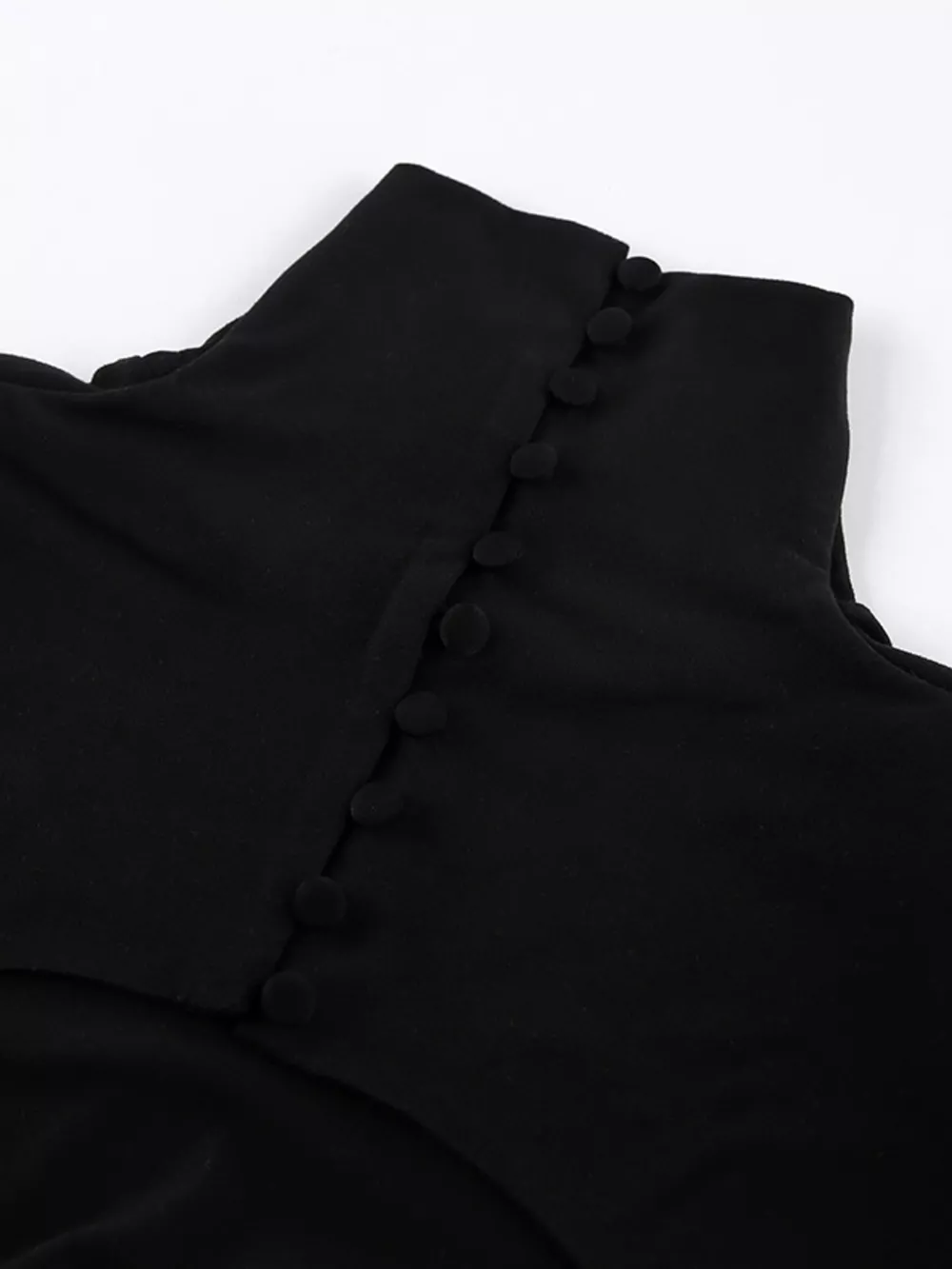 Backless Turtleneck Long Sleeve Bodycon Maxi Dress, image 11