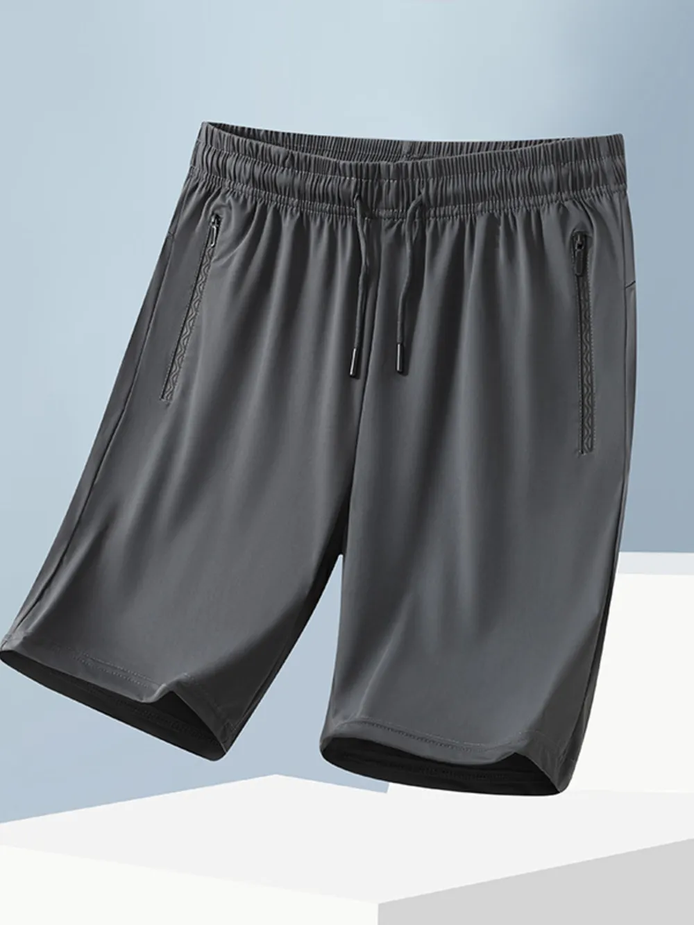 Men's Plus Size Drawstring Loose Fit Shorts, image 2