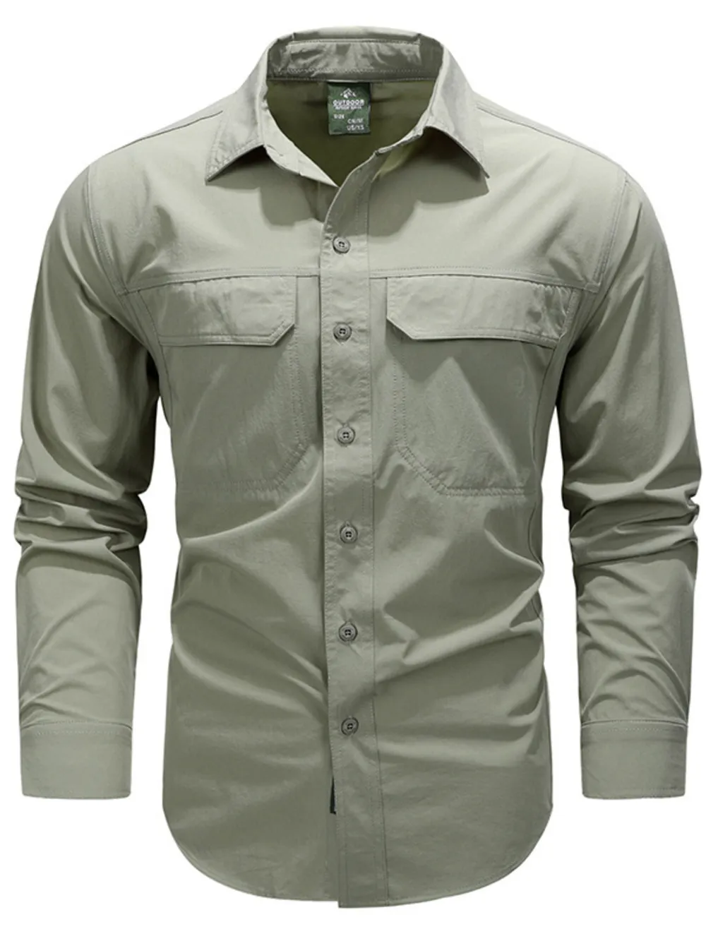 Men's Plus Size Lightweight Button Up Shirt