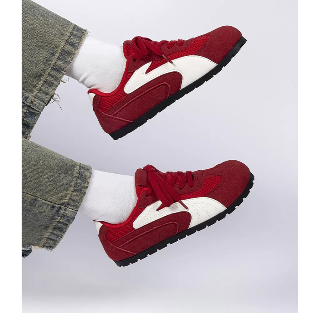 Contrast Lace Up Casual Sneakers, image 8