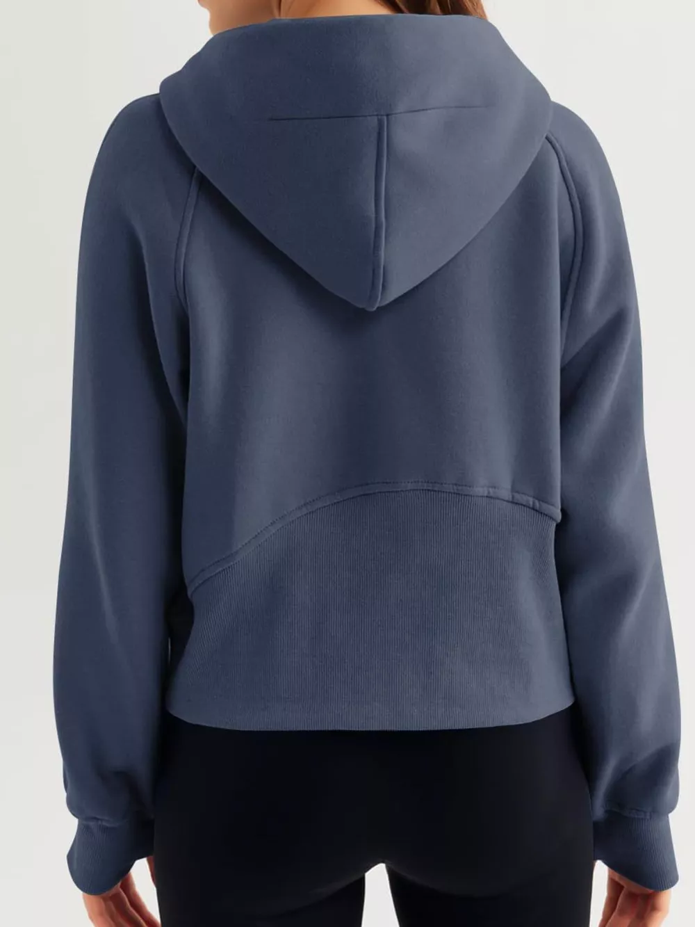 Half Zip Raglan Sleeve Hoodie, image 9