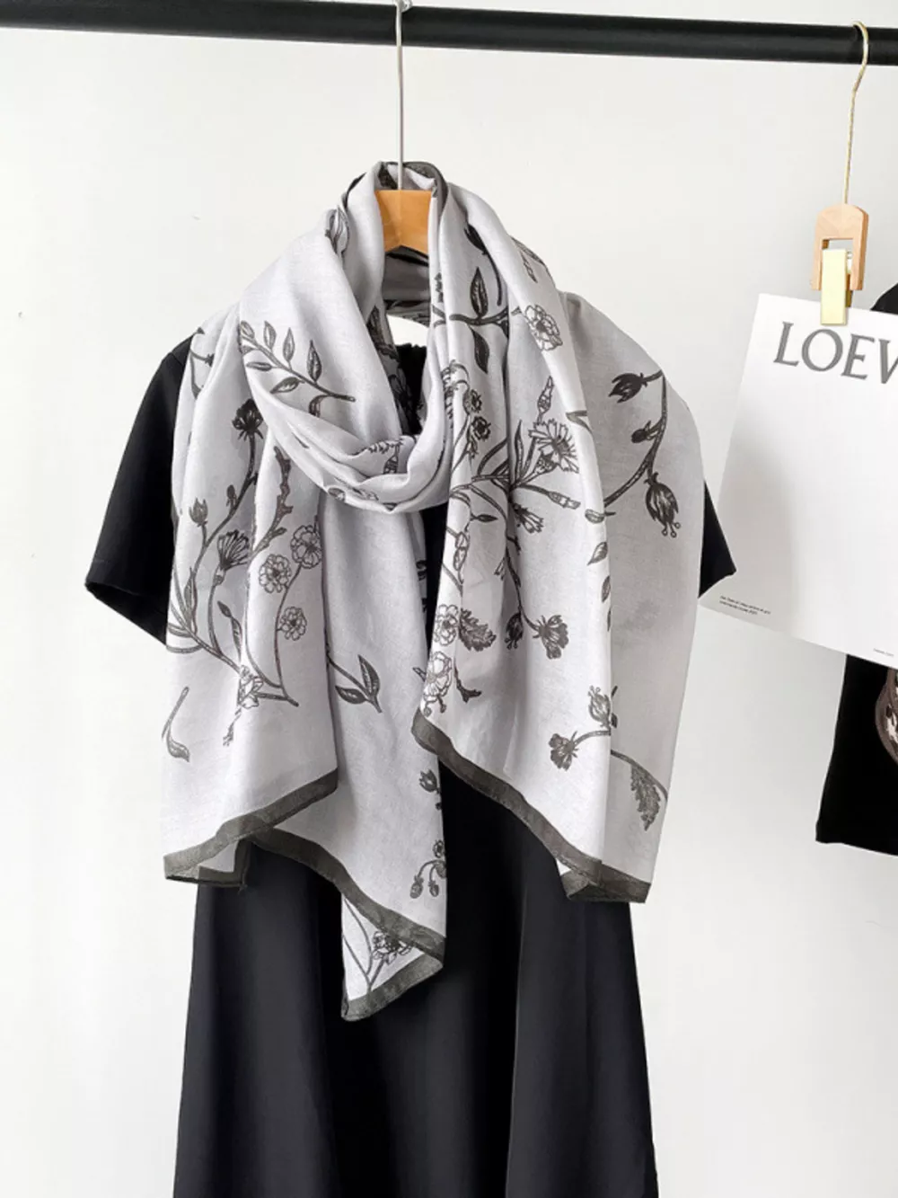 Floral Print Lightweight Scarf, image 4