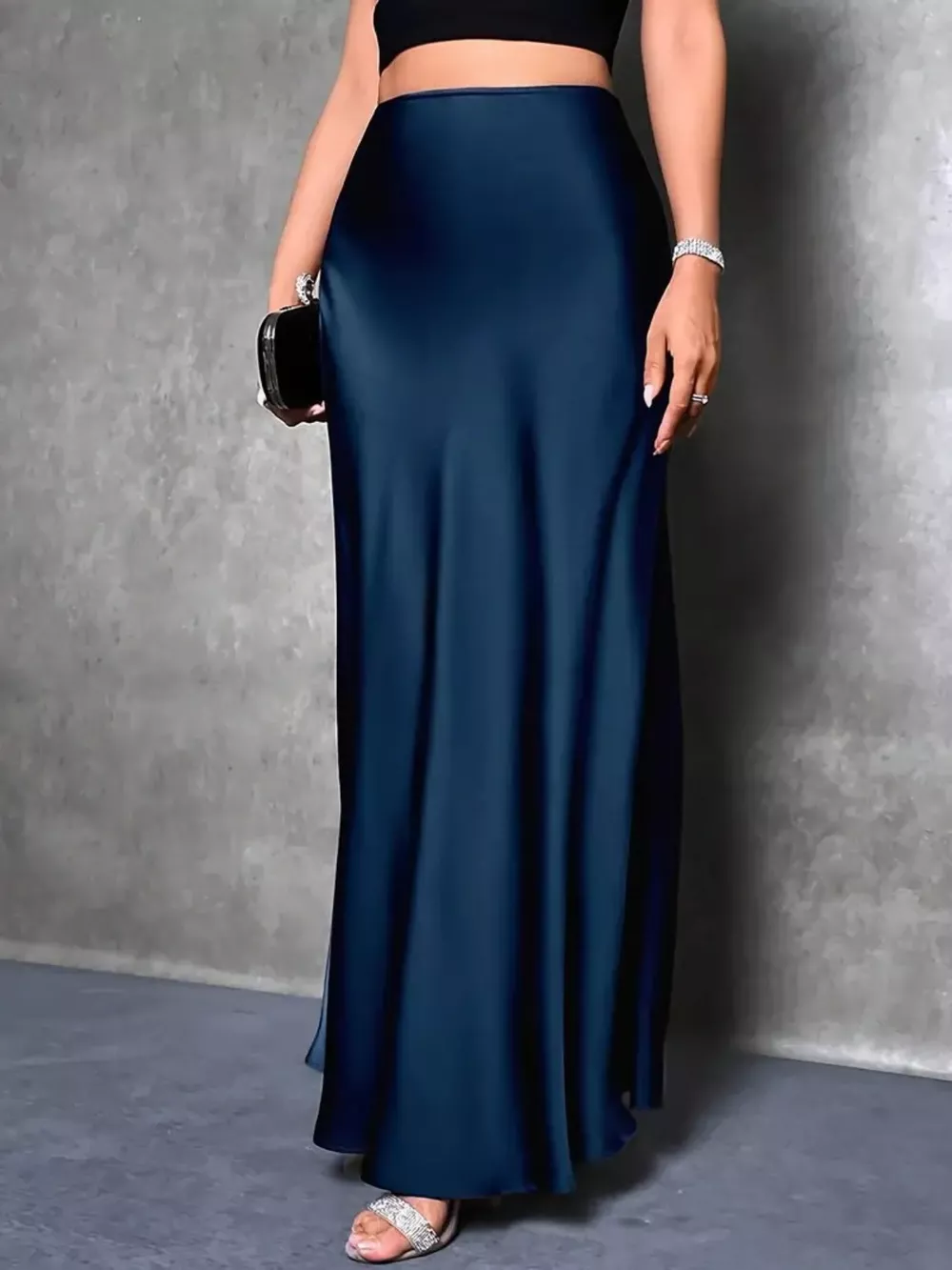 Satin Maxi Skirt, image 5