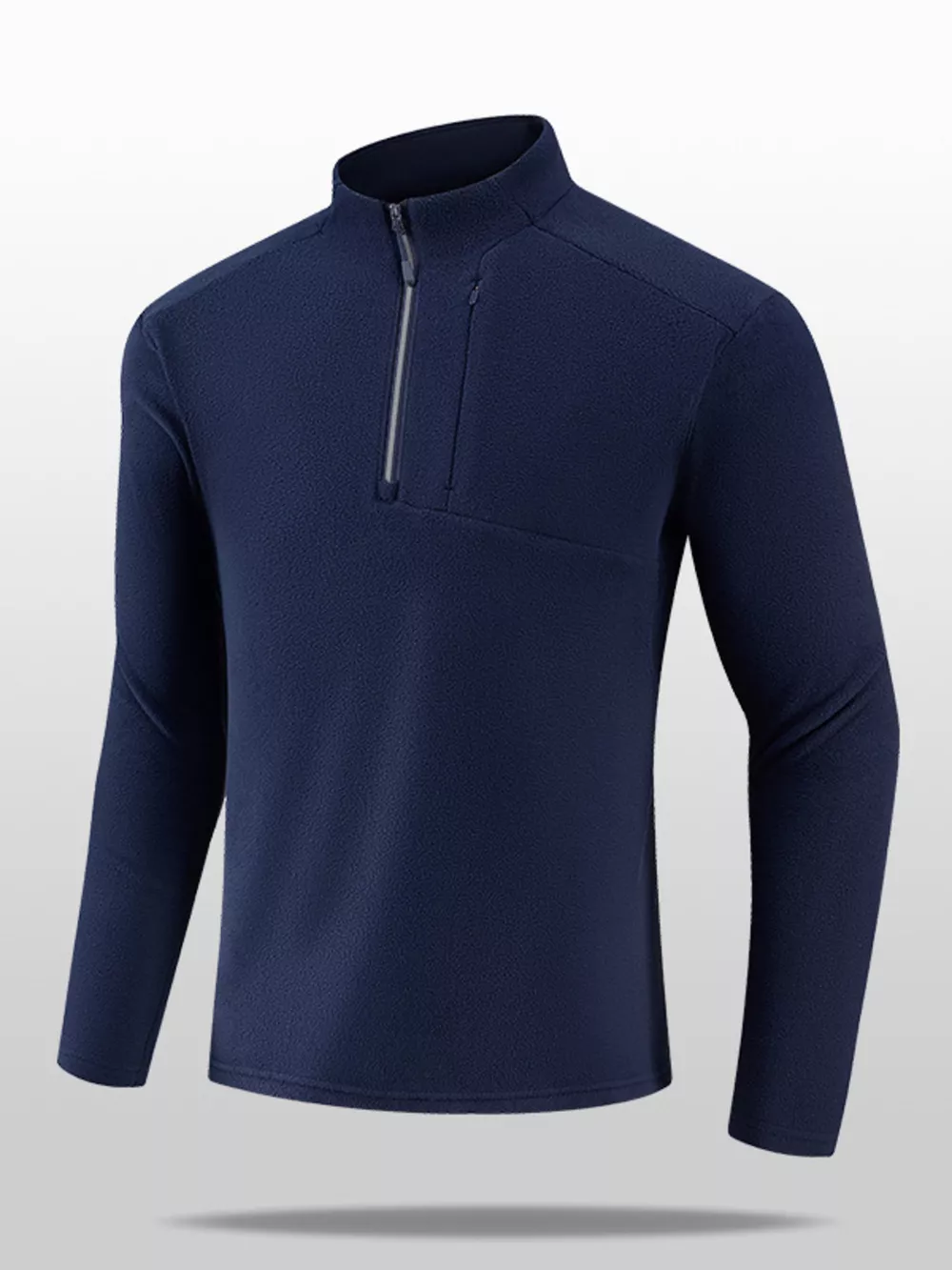 Men's Plus Size Quarter- Fleece Sweatshirt, image 3