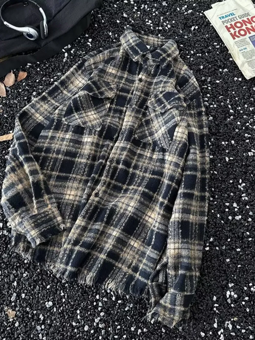 Men's Full Size Classic Plaid Flannel Button-Down Shirt Plus Size, image 2