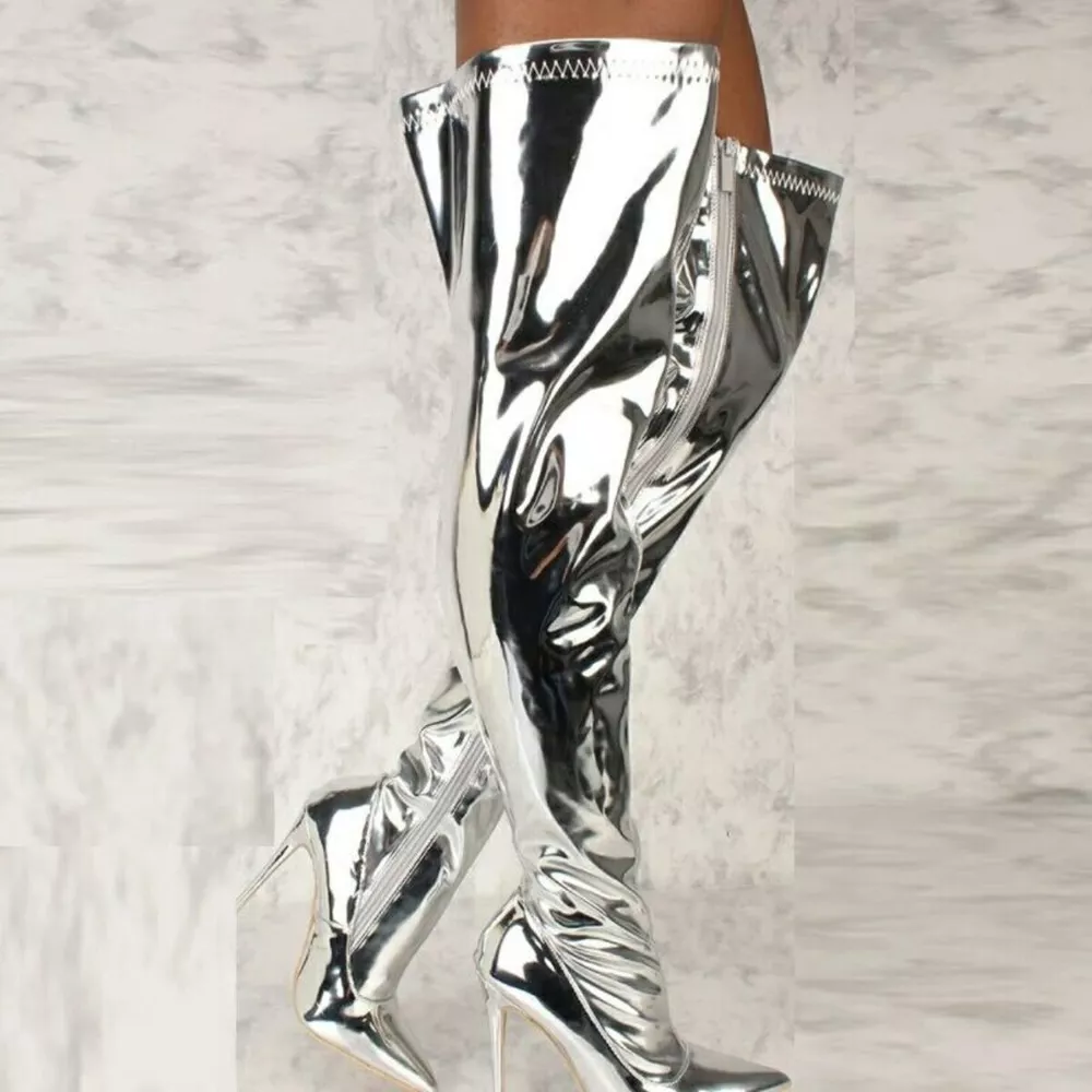 Point Toe Stiletto Boots, image 6