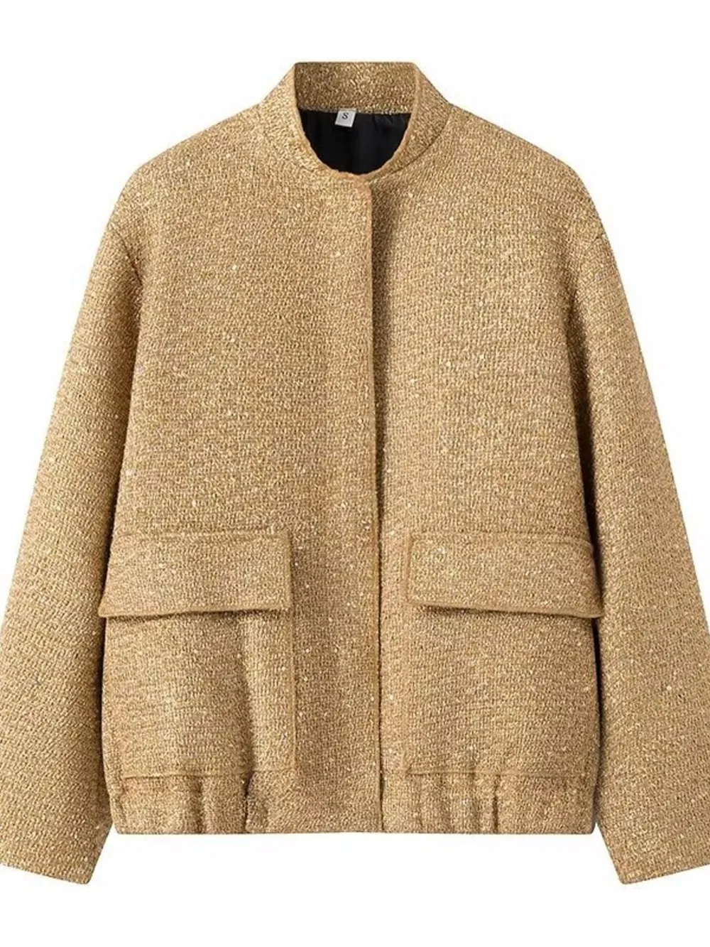 Sequin Long Sleeve Jacket with Pockets, image 13
