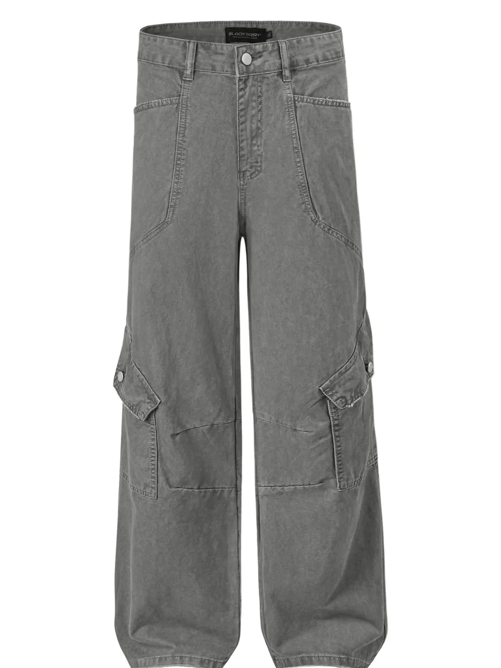 Men's Wide Leg Cargo Jeans, image 4