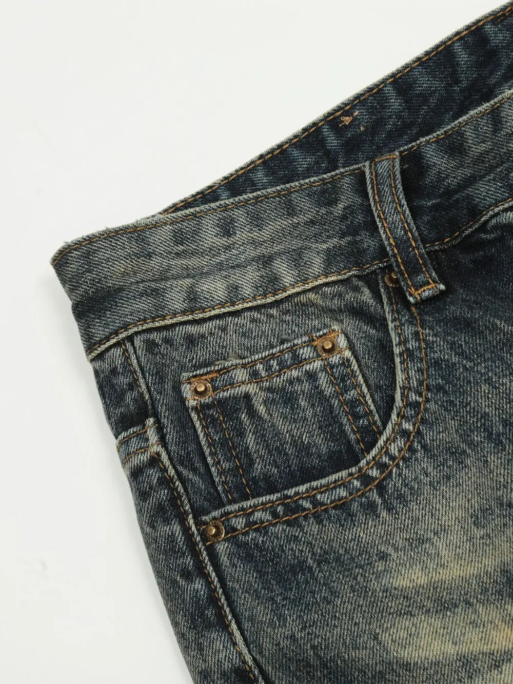 Men's Wash Straight Leg Jeans, image 5