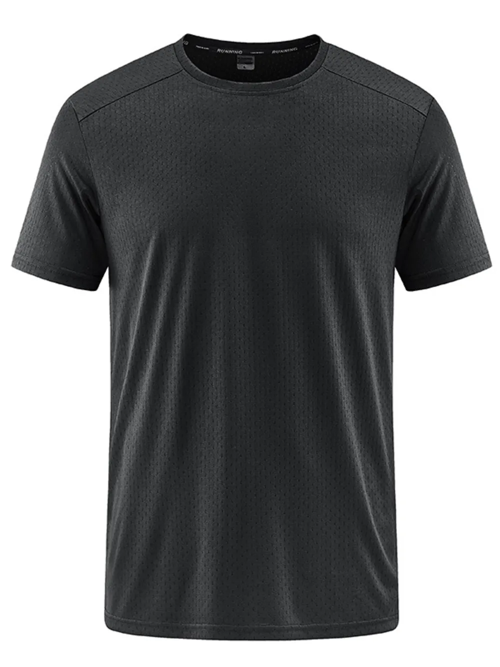 Men's Plus Size Round Neck Short Sleeve Active T-Shirt