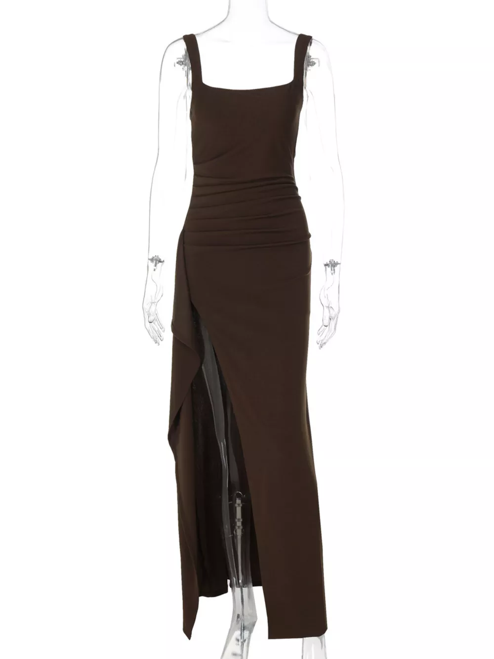 Slit Square Neck Maxi Dress, image 7