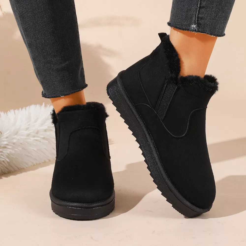 Plush Lined Winter Ankle Boots, image 8