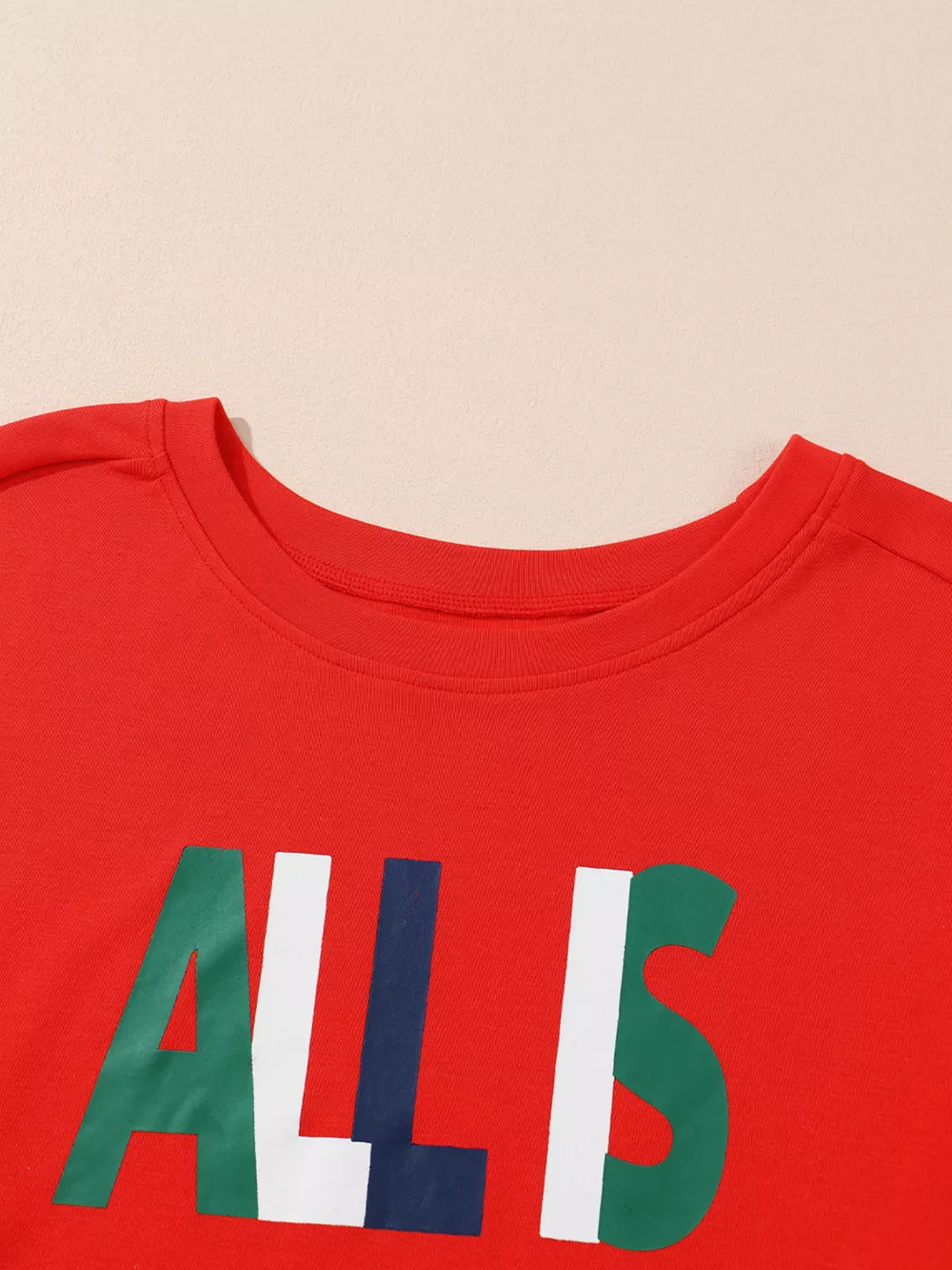 ALL IS BRIGHT Graphic Christmas Plaid Pajamas Set, image 9