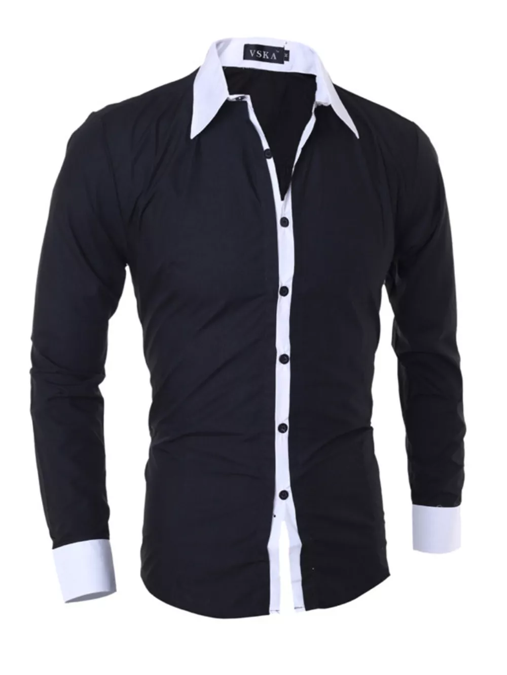 Men's Slim Fit Long Sleeve Shirt, image 4