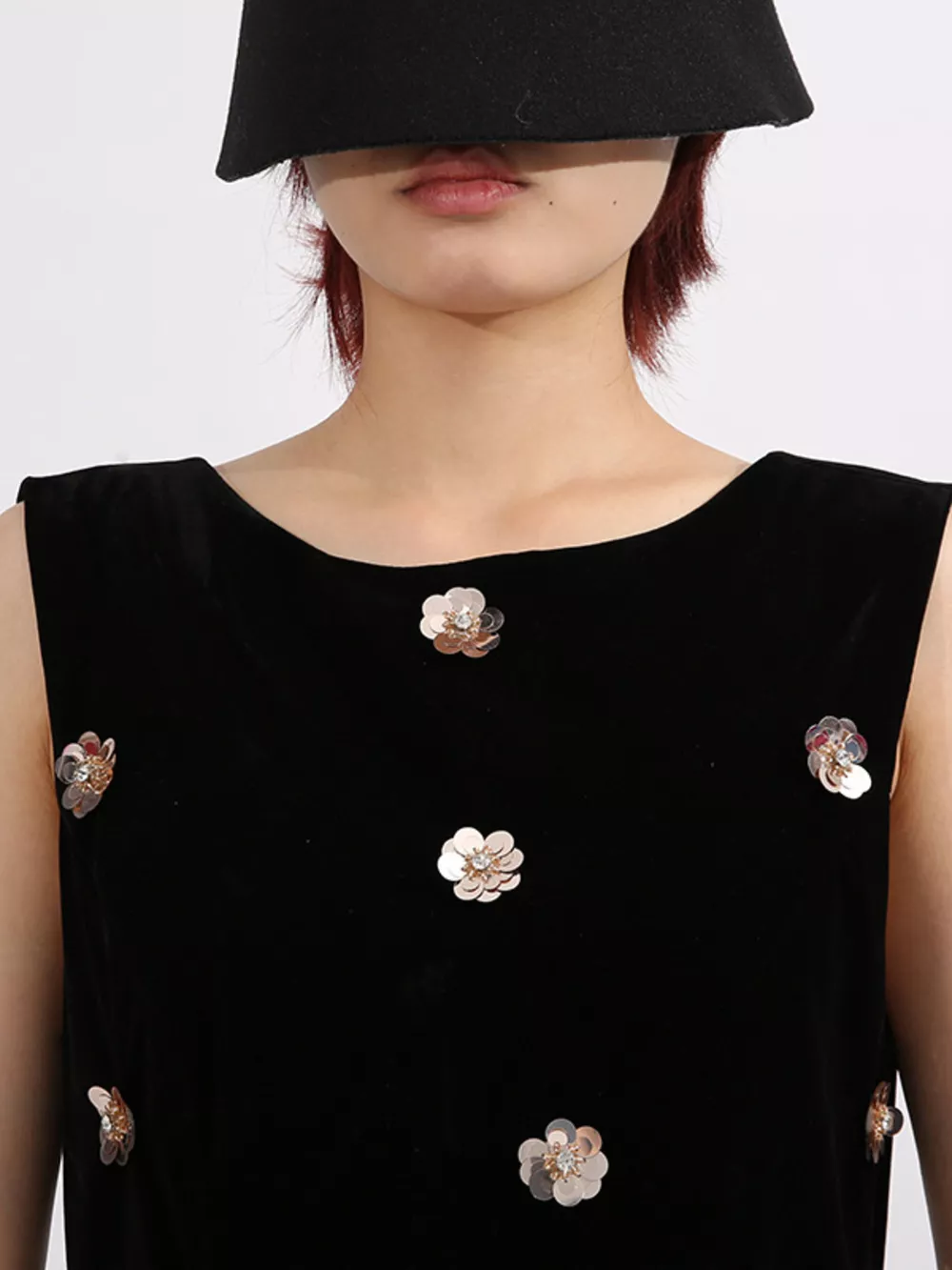 Contrast Flower Sleeveless Tulle Maxi Dress, image 7