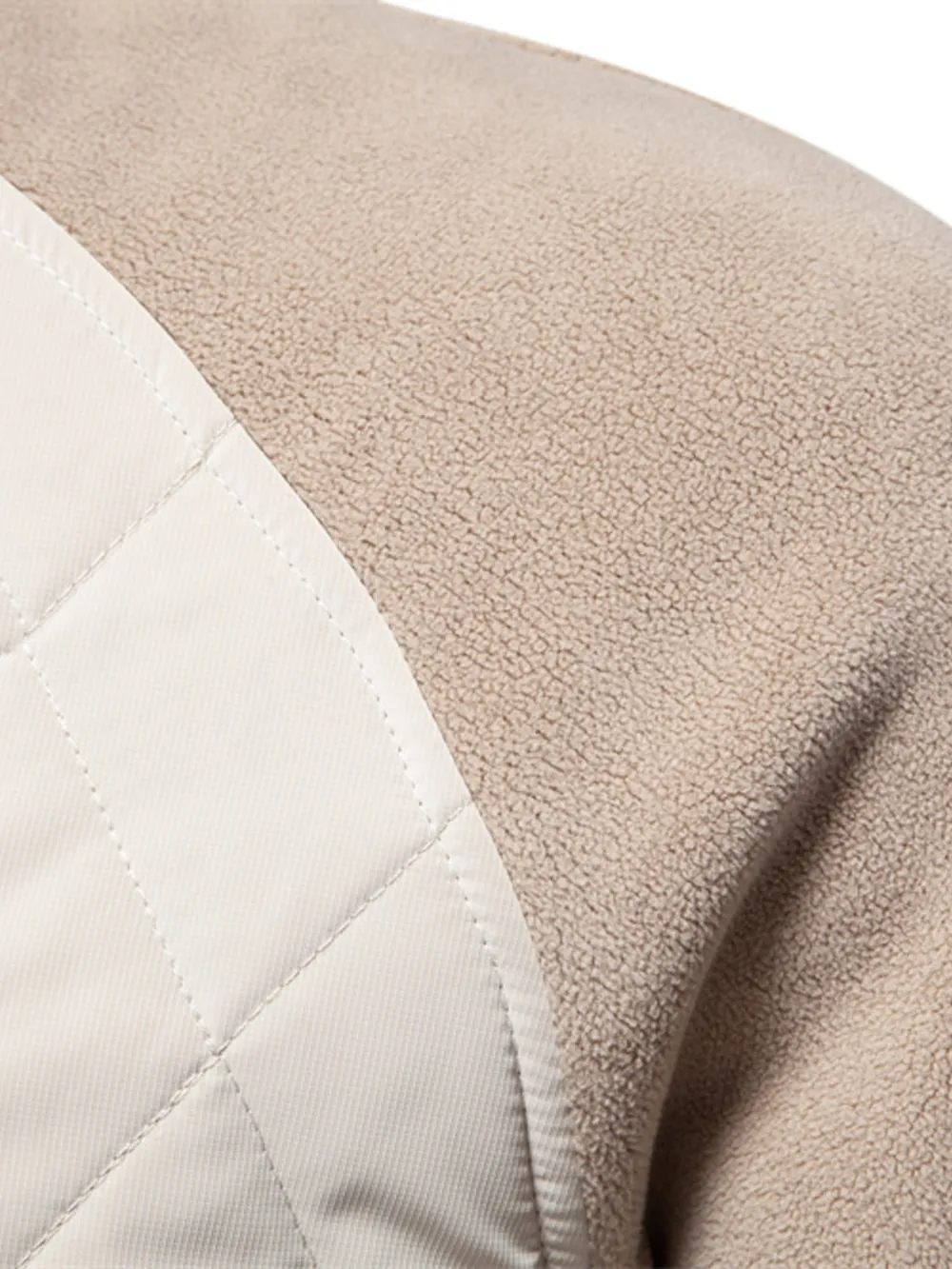 Men's Quilted Snap Down Long Sleeve Jacket, image 7
