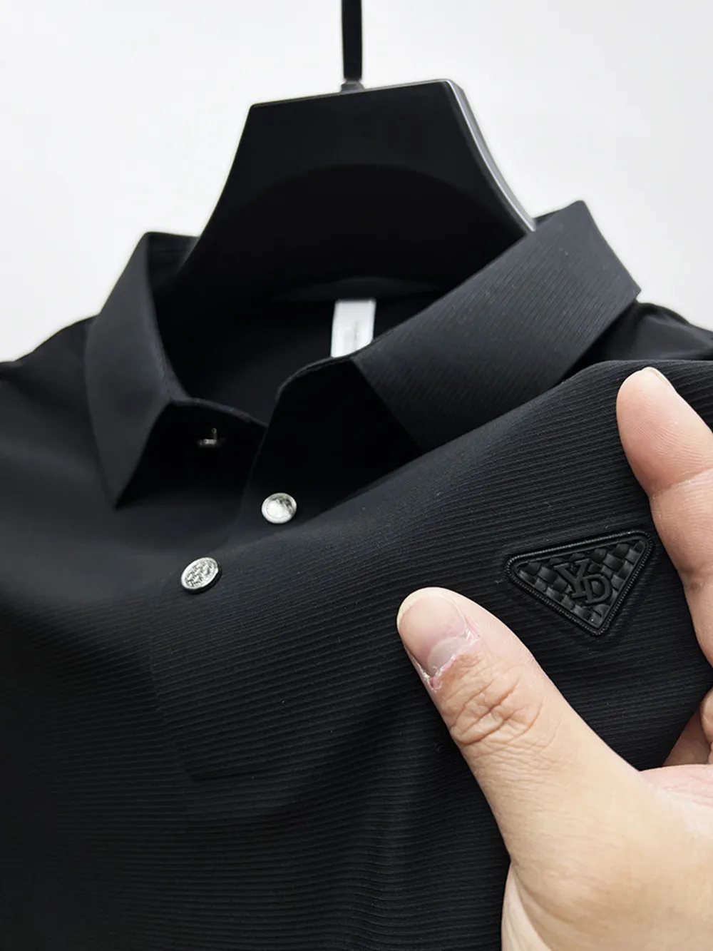Men's Plus Size Short Sleeve Casual Polo with Classic Collar, image 9