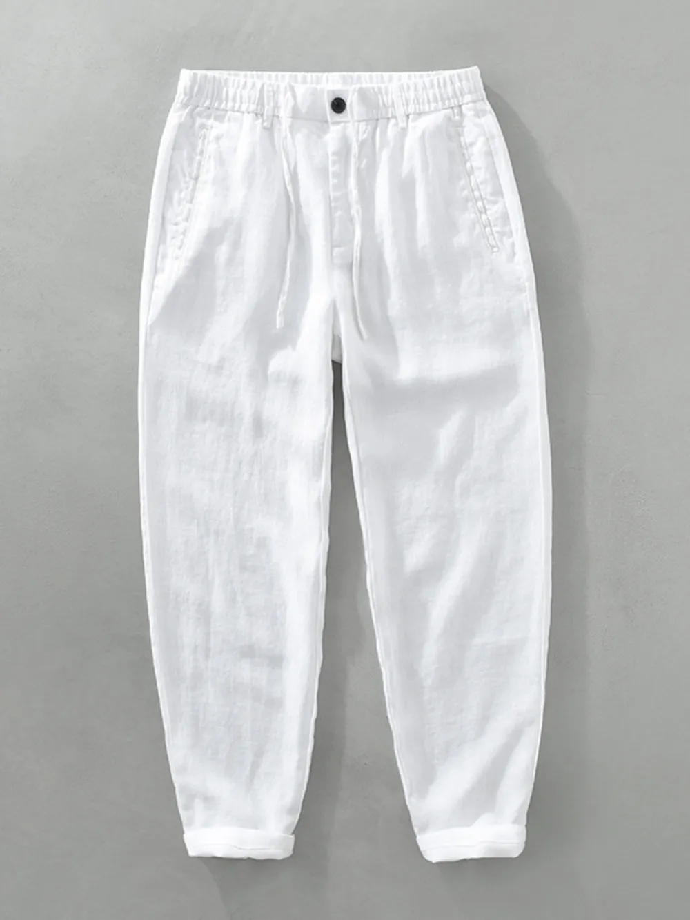Men's Plus Size Drawstring Wide Leg Pants, image 4