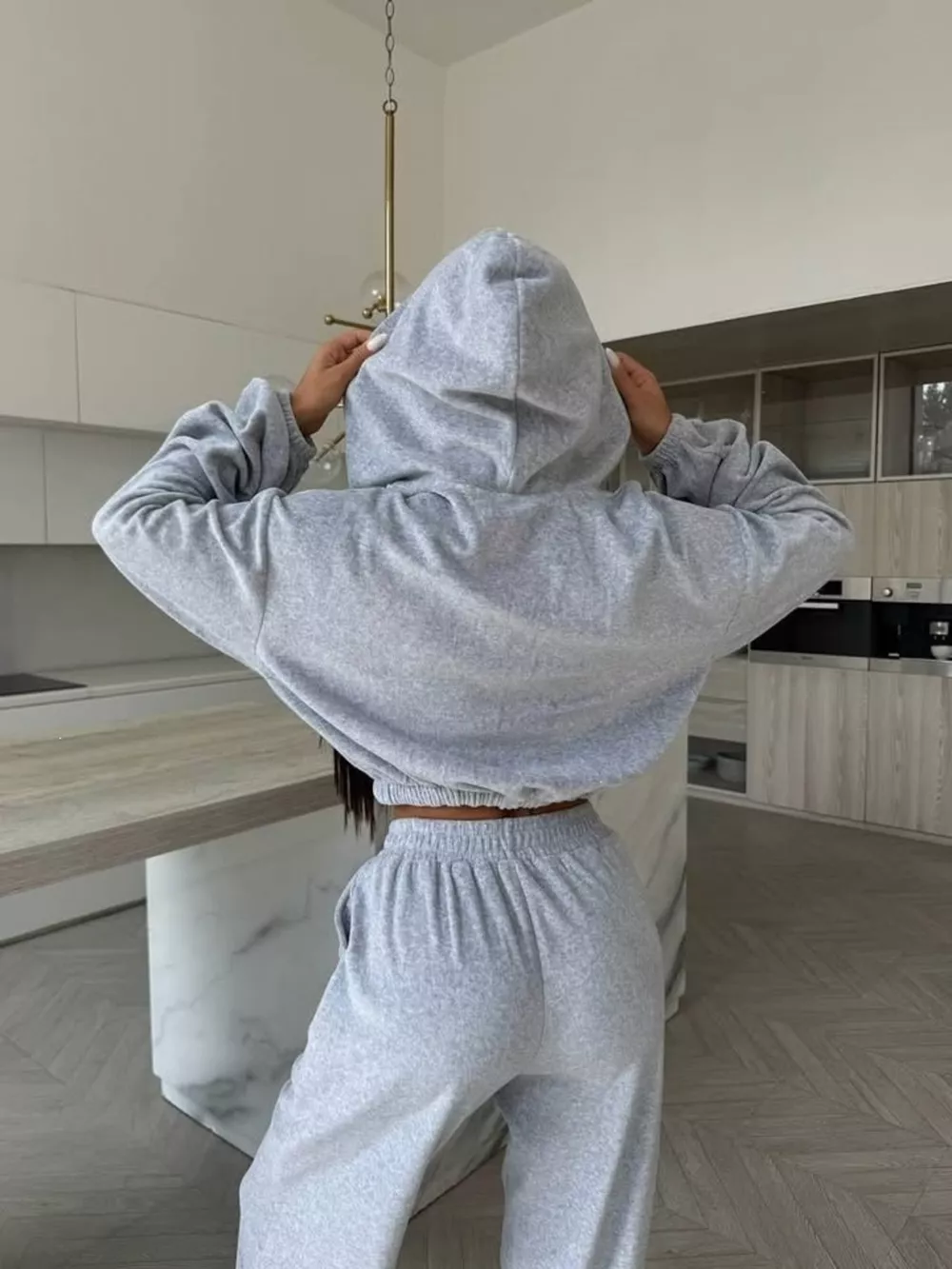Zip-Up Hoodie and Joggers Set, image 11