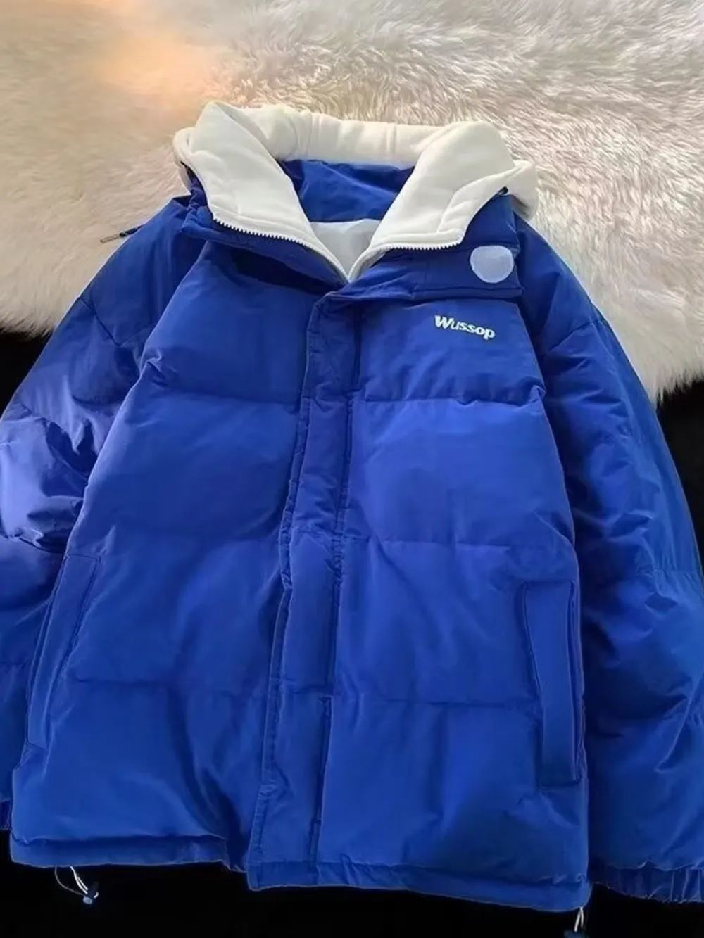 Men's Plus Size Quilted Zip Up Puffer Jacket, image 3