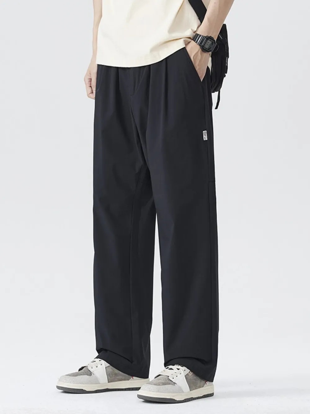 Men's Full Size Wide Leg Pants Plus Size, image 2