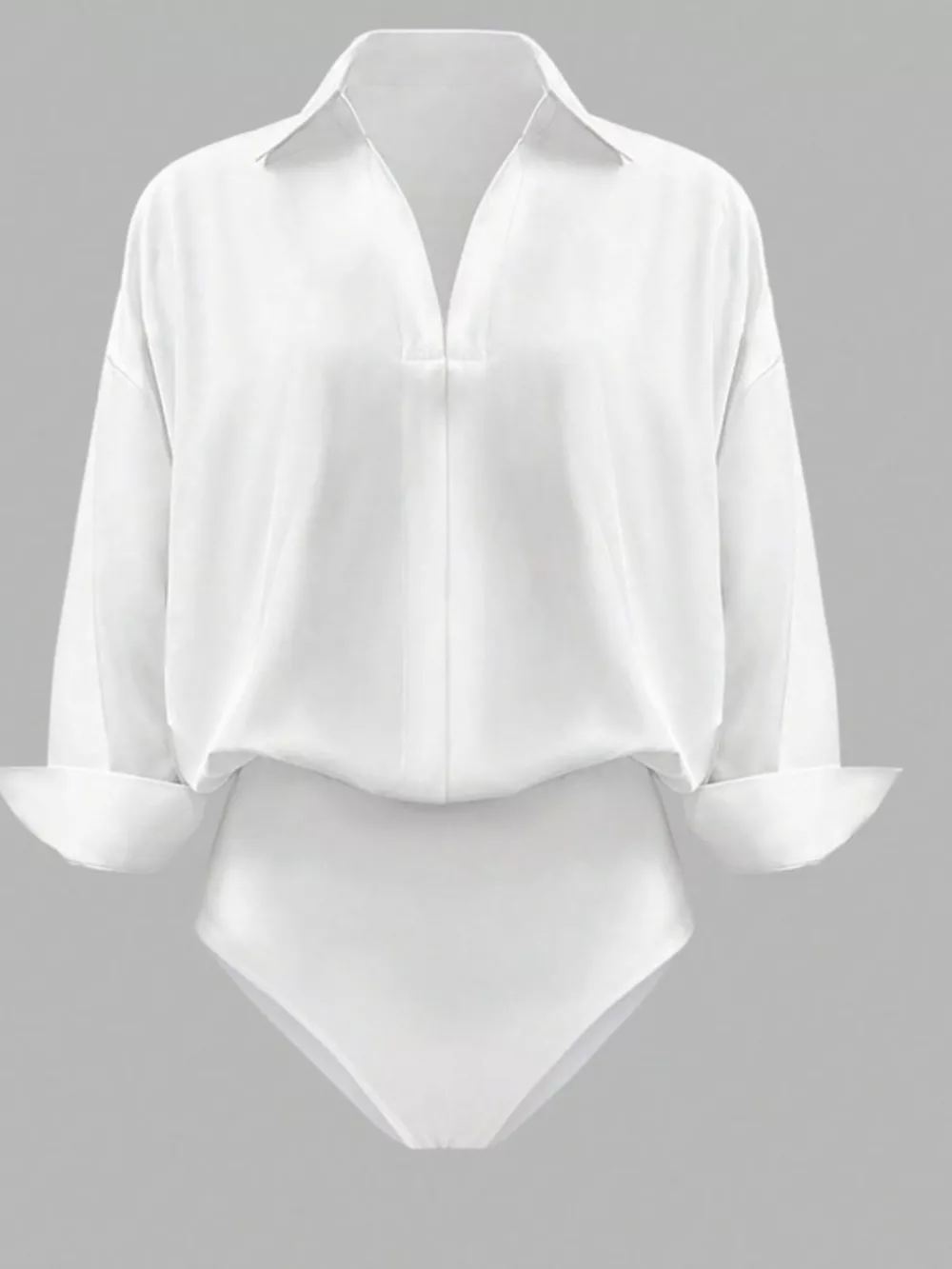 Button-Down Long Sleeve Bodysuit, image 3